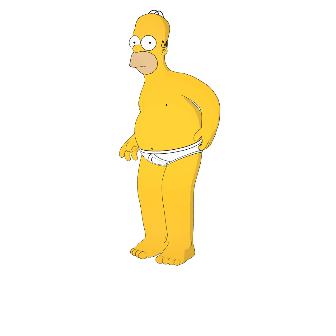 Imagen de Homero en calzoncillos