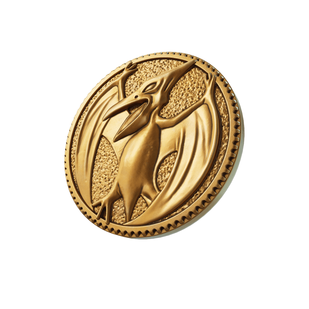 Imagen de Moneda de pterodáctilo