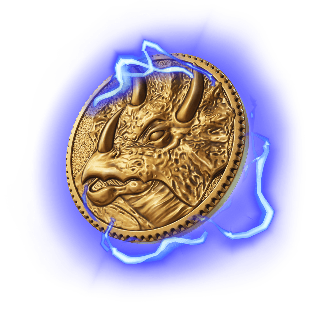 Imagen de Moneda de triceratops